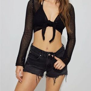 Garage - Festival Denim Short - black